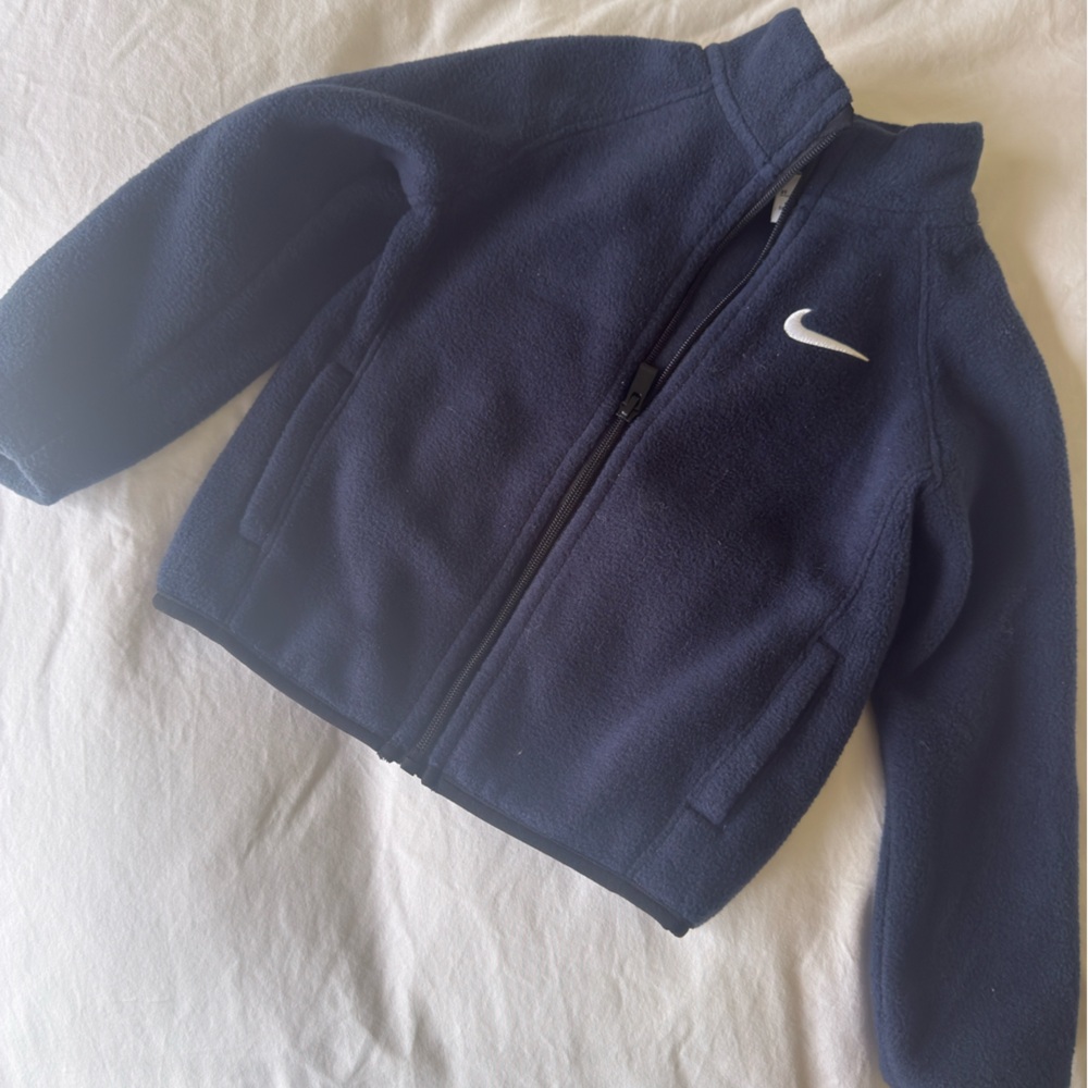Nike Toddler Navy Fleece Zip-up Jacket